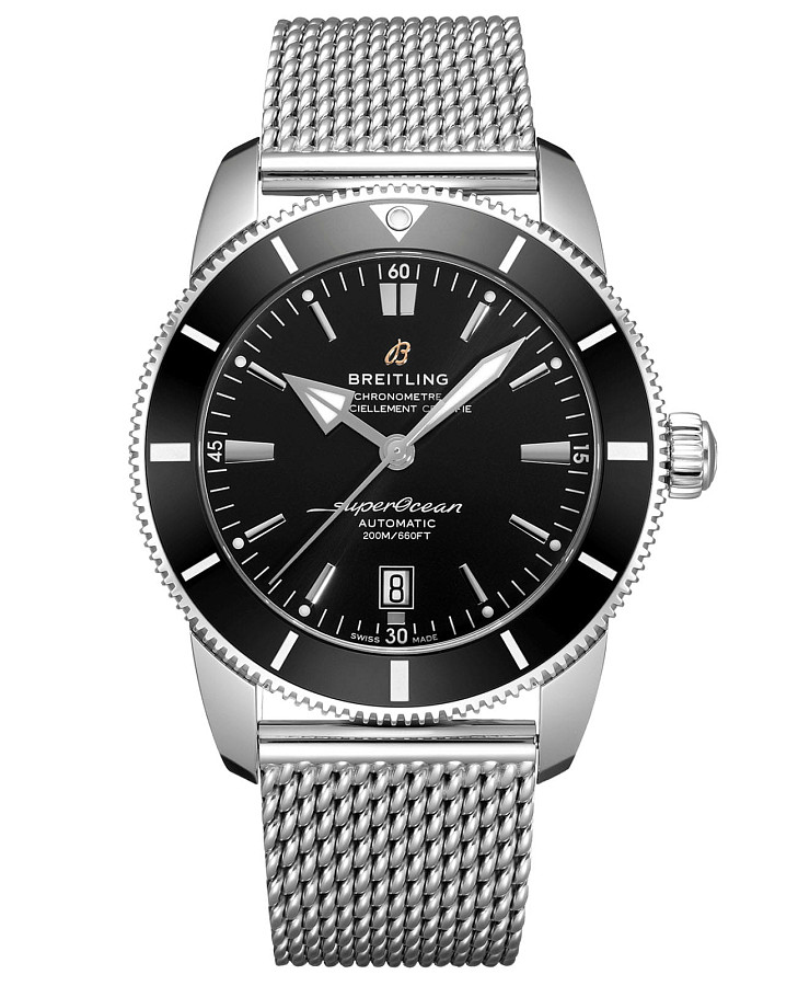 Часы Breitling Superocean Heritage B20 Automatic 46 AB2020121B1A1 — мужские, черный