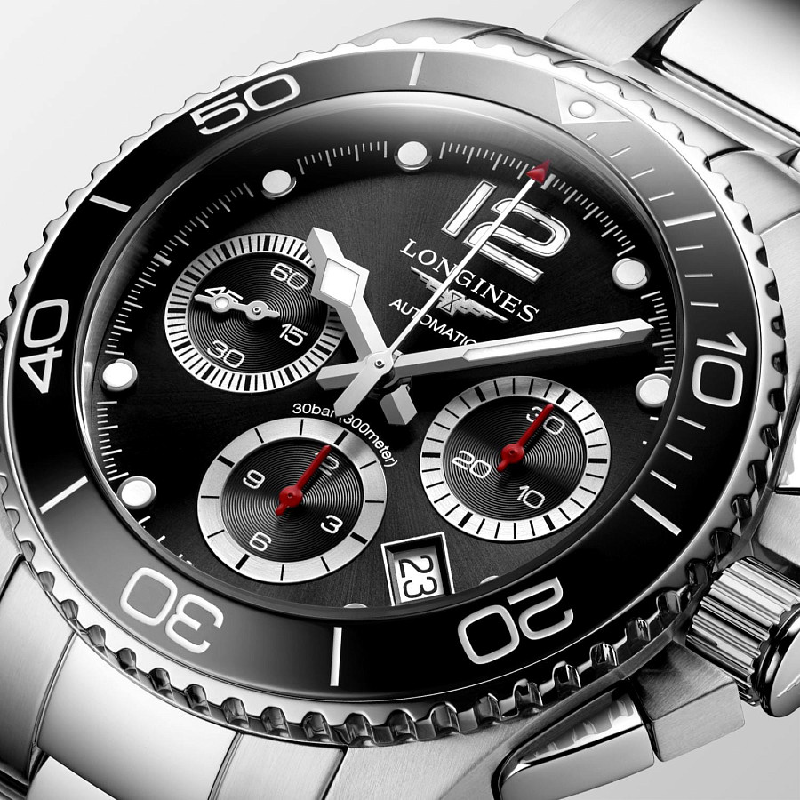 Часы Longines HydroConquest L3.783.4.56.6 — керамика сталь металл, Швейцария