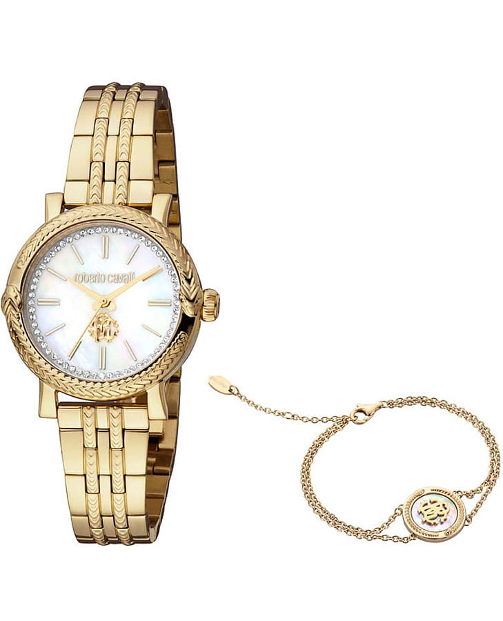 Часы Roberto Cavalli Seduzione RC5L019M0075_SET — женские, перламутровый