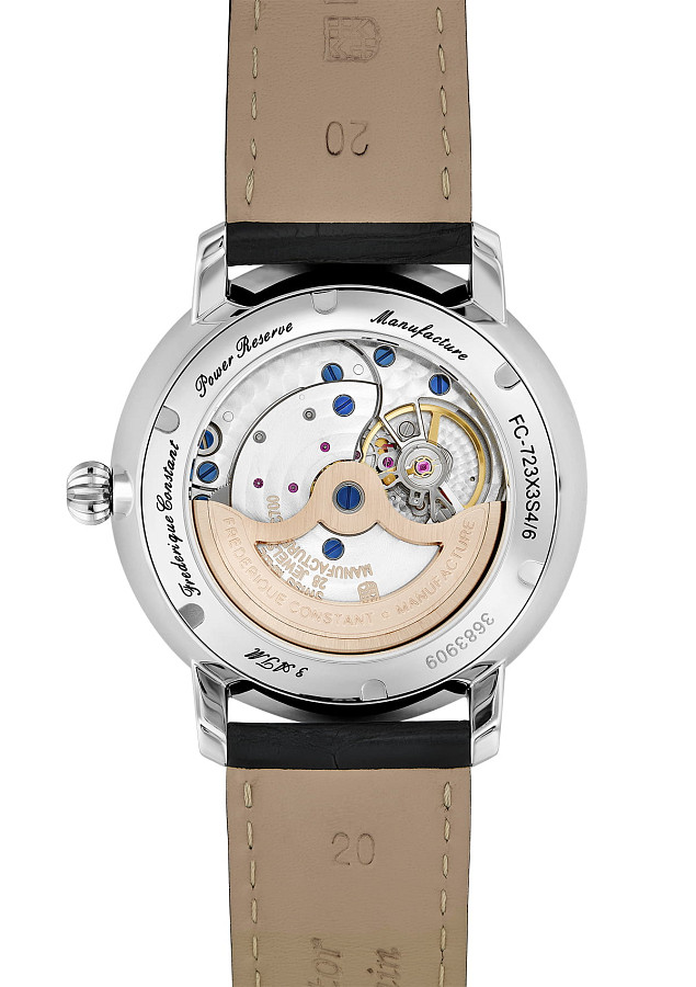 Часы Frederique Constant Slimline Power Reserve Manufacture FC-723WR3S6 — сталь металл, Швейцария