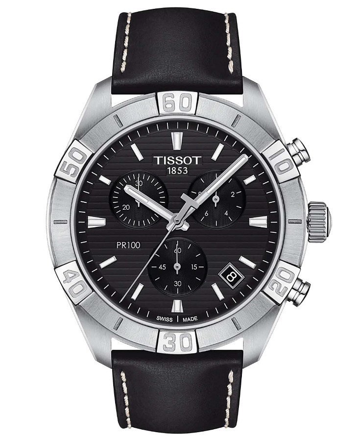 Часы Tissot PR 100 Sport Gent Chronograph T101.617.16.051.00 — мужские, черный
