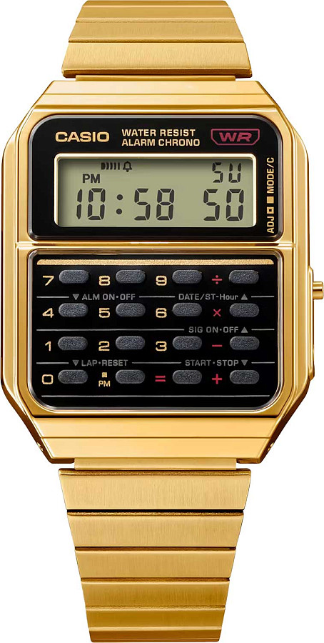 Часы Casio Vintage CA-500WEG-1A — сталь с ip покрытием, женские
