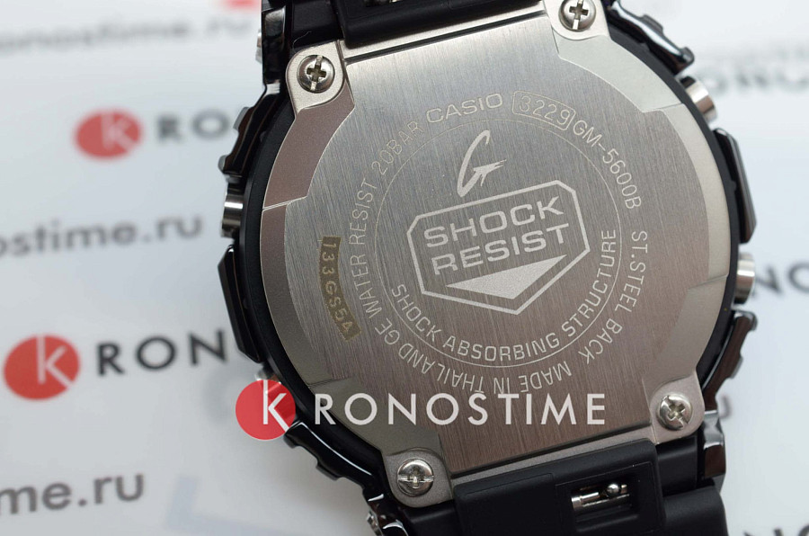 Часы Casio G-Shock GM-5600B-1 — электронные, Япония, мужские