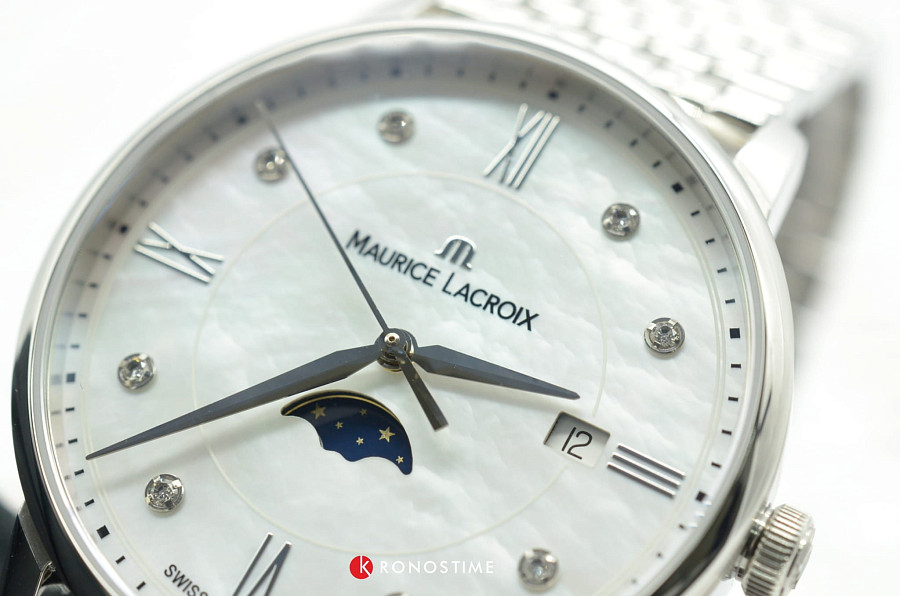 Часы Maurice Lacroix Eliros Moonphase EL1096-SS002-170-1 — сталь металл, Швейцария