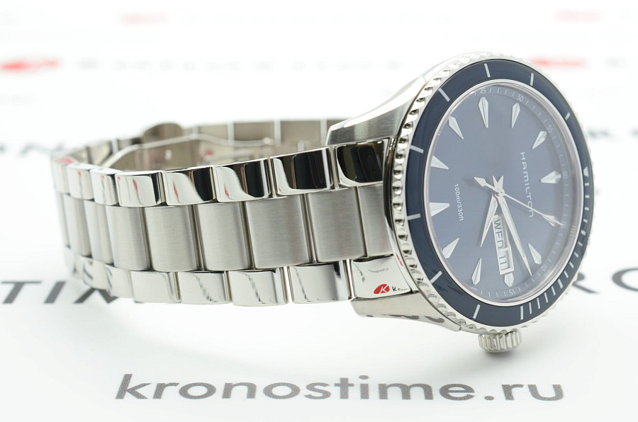 Часы Hamilton Jazzmaster Seaview Day Date Quartz H37551141 — сталь, Швейцария