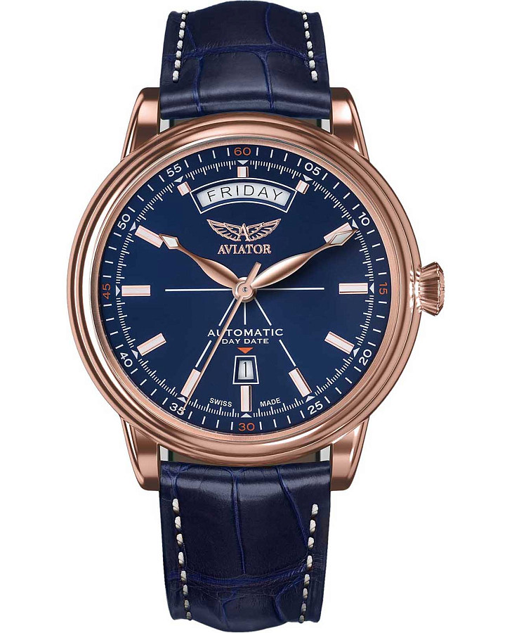 Часы Aviator Douglas Day-Date V.3.20.2.225.4 — мужские, синий