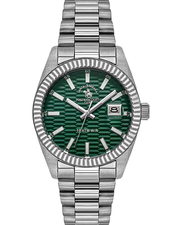 Часы Santa Barbara Polo & Racquet Club Unique SB.1.10646-4 — мужские, зеленый