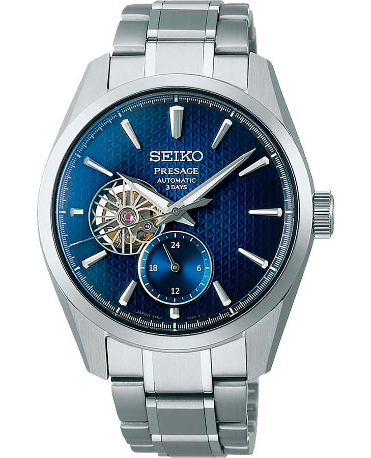 Часы Seiko Presage Sharp Edged Series SPB417 — мужские, синий