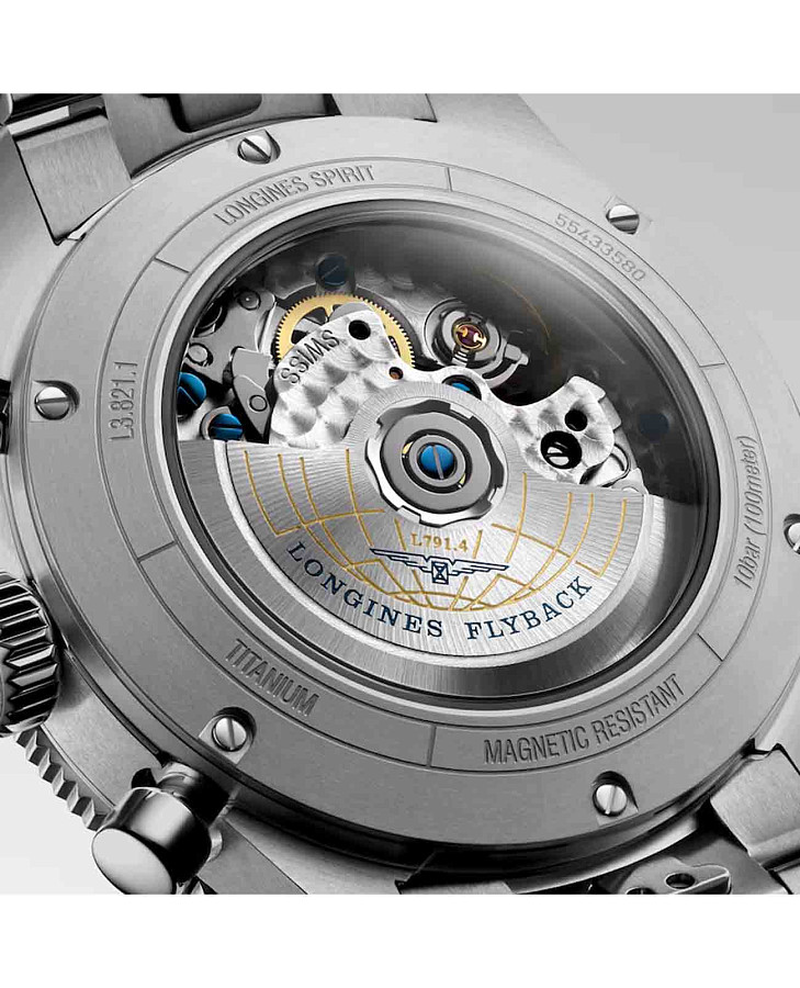 Часы Longines Spirit Flyback L3.821.1.53.6 — механические, Швейцария, мужские