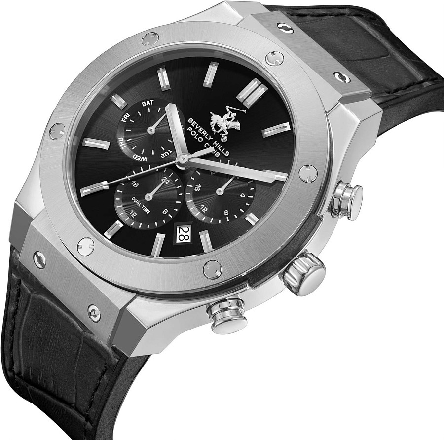 Часы Beverly Hills Polo Club BP3690X.366 — кожа + каучук, мужские
