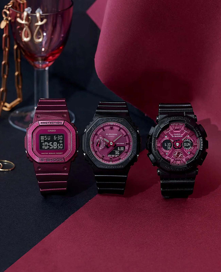 Часы Casio G-Shock GMA-S2100RB-1ADR (GMA-S2100RB-1A) — артикул GMA-S2100RB-1A, женские