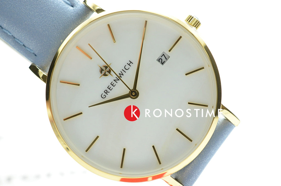 Часы Greenwich Shell GW 301.29.53 — кварцевые, металл сталь