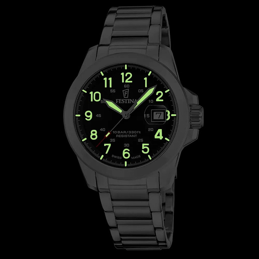 Часы Festina Swiss Made F20081/4 — нержавеющая сталь, мужские