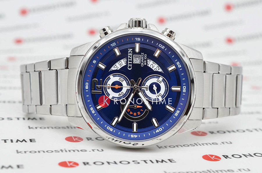 Часы Citizen Chronograph AN3690-56L — кварцевые, металл сталь