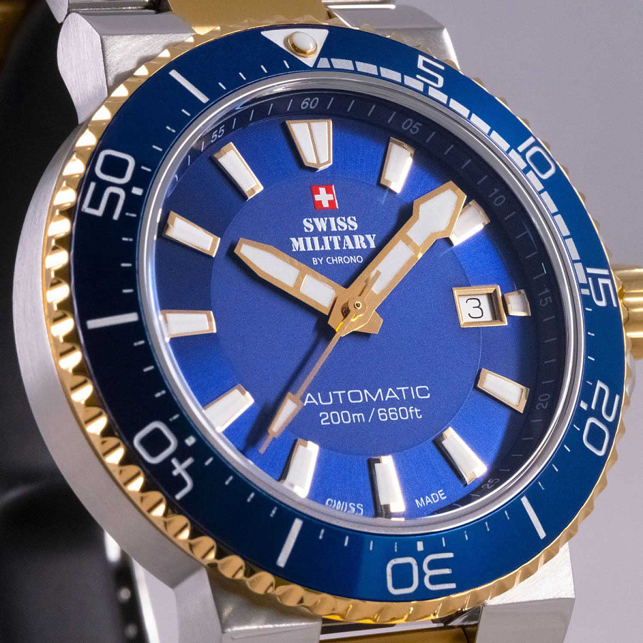 Часы Swiss Military by Chrono Automatic Dive SMA34086.03 — Швейцария, механические