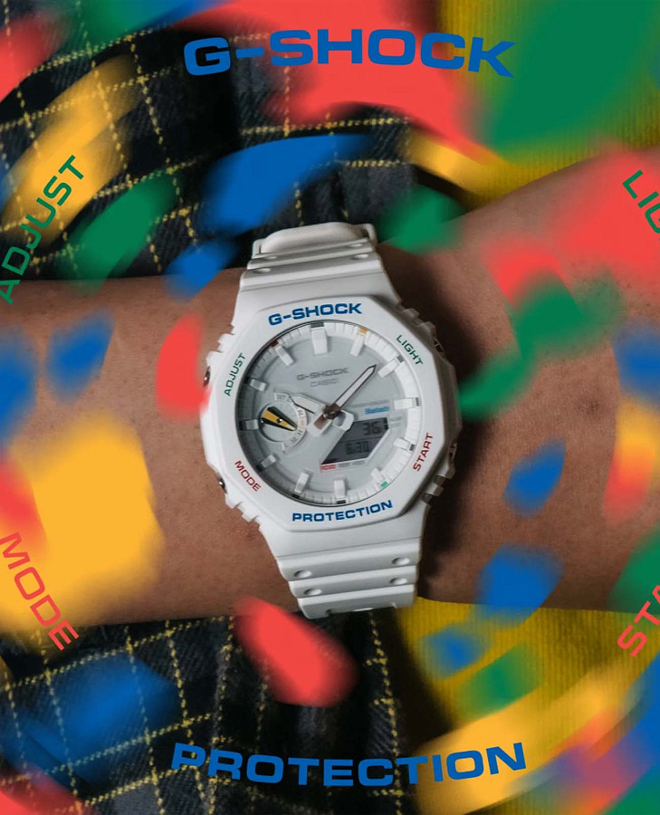 Часы Casio G-Shock GA-B2100FC-7ADR (GA-B2100FC-7A) — электронные, пластик карбон