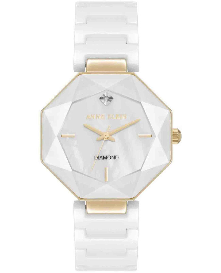 Часы Anne Klein Ceramics 5064GPWT — женские, белый