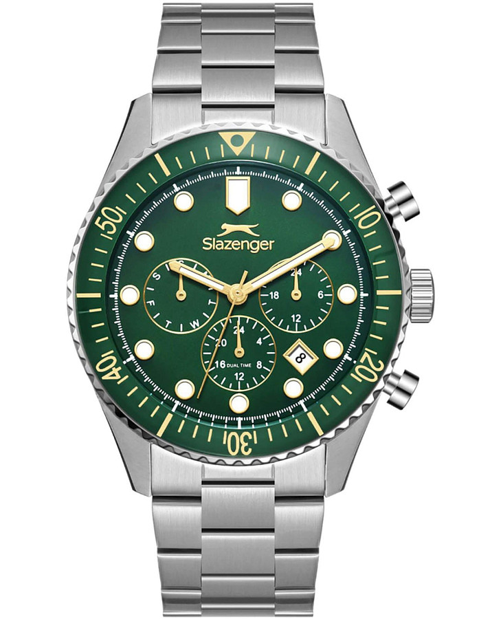 Часы Slazenger SL.09.2490.2.03 — мужские, зеленый