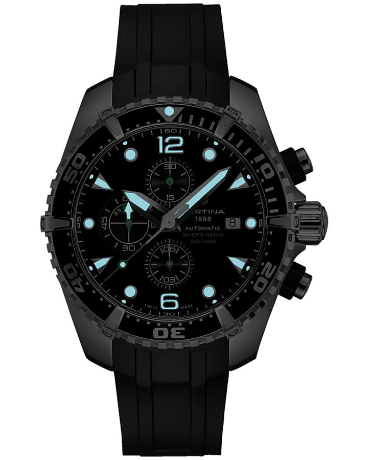 Часы Certina DS Action Diver Chronograph Automatic C032.427.17.051.00 — механические, алюминий металл