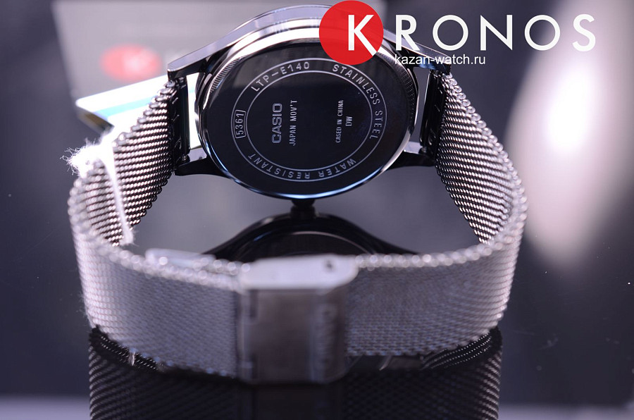 Часы Casio Collection LTP-E140B-1A — женские, сталь с ip покрытием