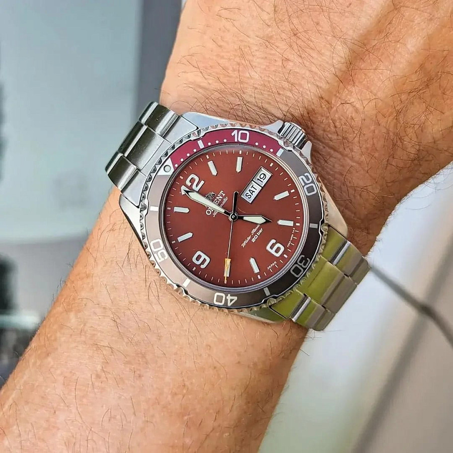 Часы Orient Mako Kamasu RA-AA0820R (RN-AA0820R) — механические, сталь металл