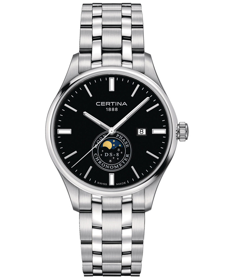 Часы Certina DS-8 Moon Phase C033.457.11.051.00 — мужские, черный