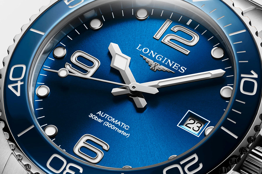 Часы Longines HydroConquest L3.780.4.96.6 — синий, сталь металл