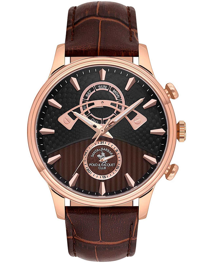 Часы Santa Barbara Polo & Racquet Club Legend SB.1.10593-4 — мужские, коричневый