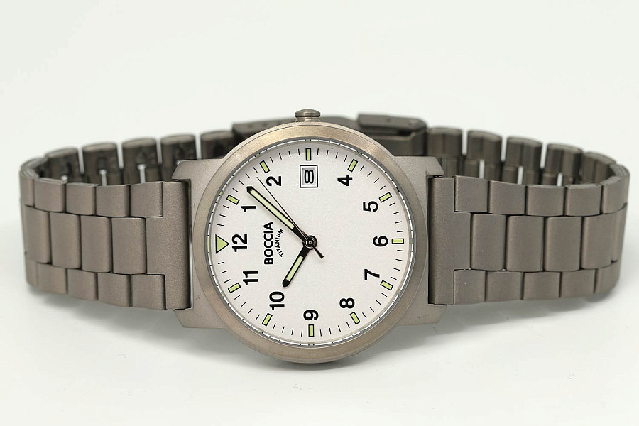 Часы Boccia Titanium 3630-01 — металл титан, Германия