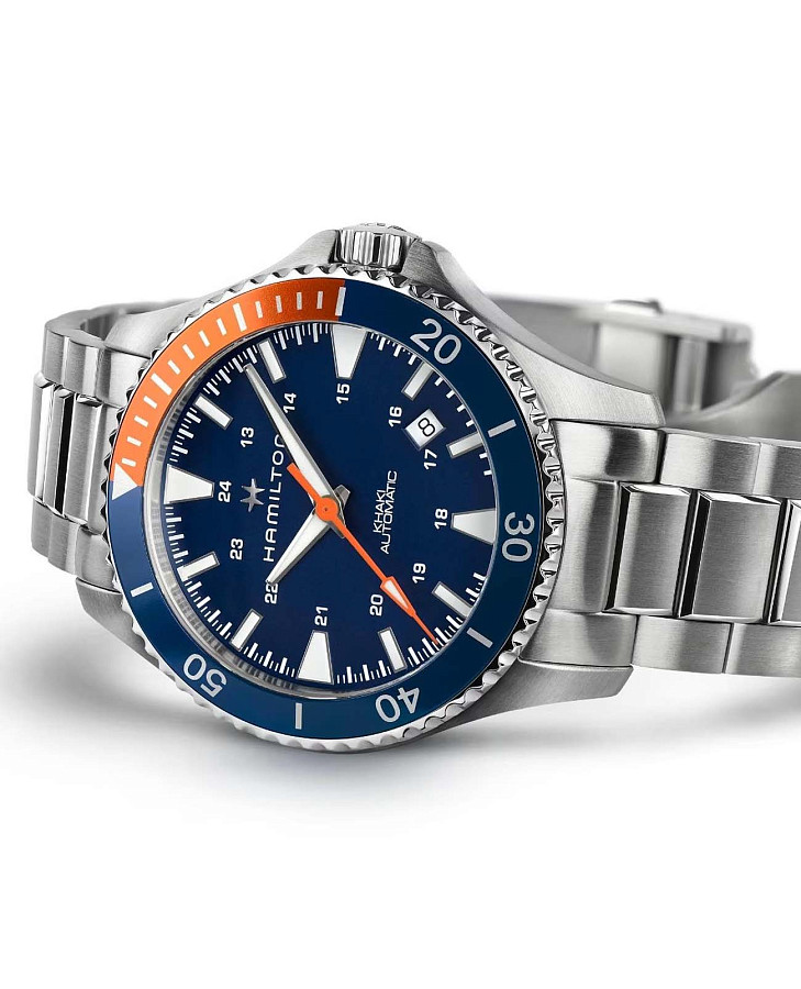 Часы Hamilton Khaki Navy Scuba Auto H82365141 — нержавеющая сталь, мужские