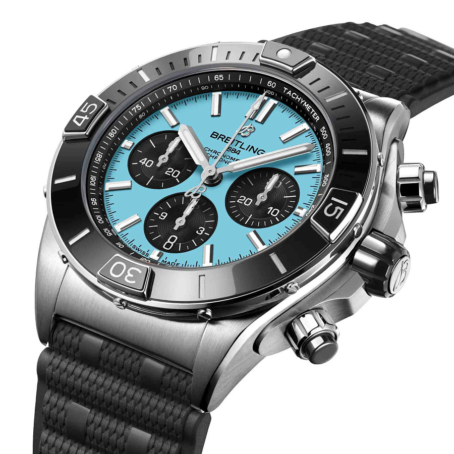 Часы Breitling Super Chronomat B01 44 mm AB01369A1L1S1 — механические, сталь металл