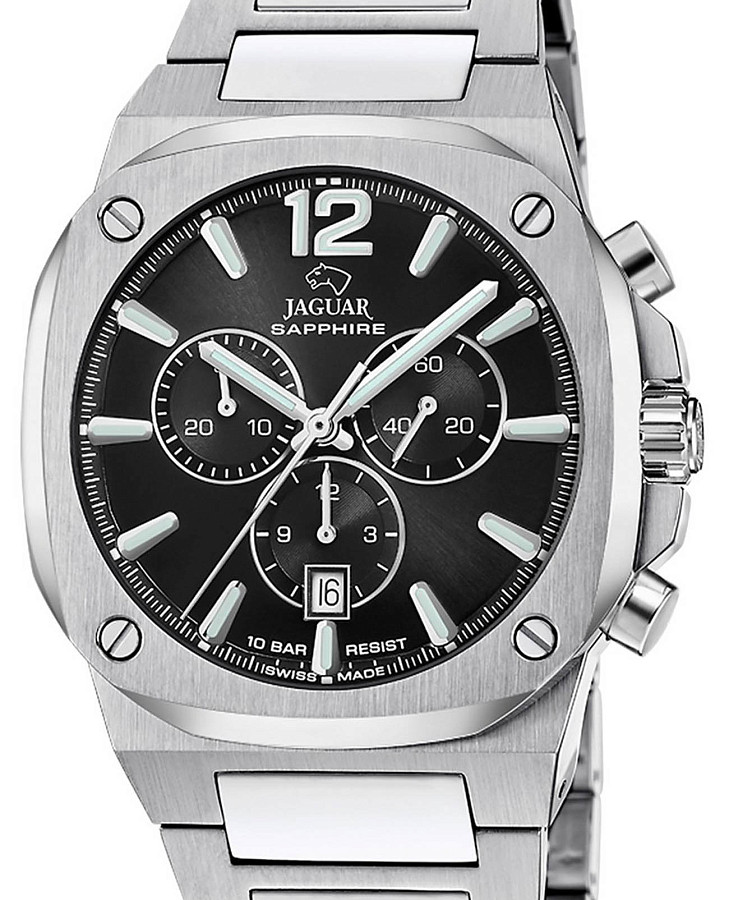 Часы Jaguar Rond Carre J1025/3 — кварцевые, металл сталь