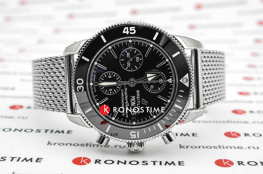Часы Breitling Superocean Heritage Chronograph 44 A13313121B1A1 — мужские, нержавеющая сталь