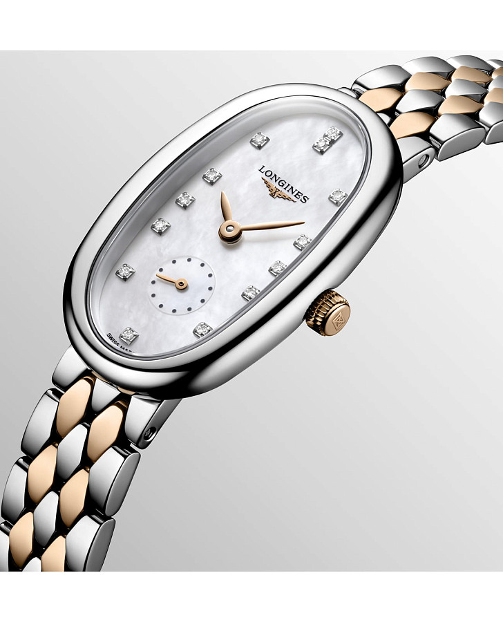 Часы Longines Symphonette L2.306.5.87.7 — кварцевые, сталь металл золото