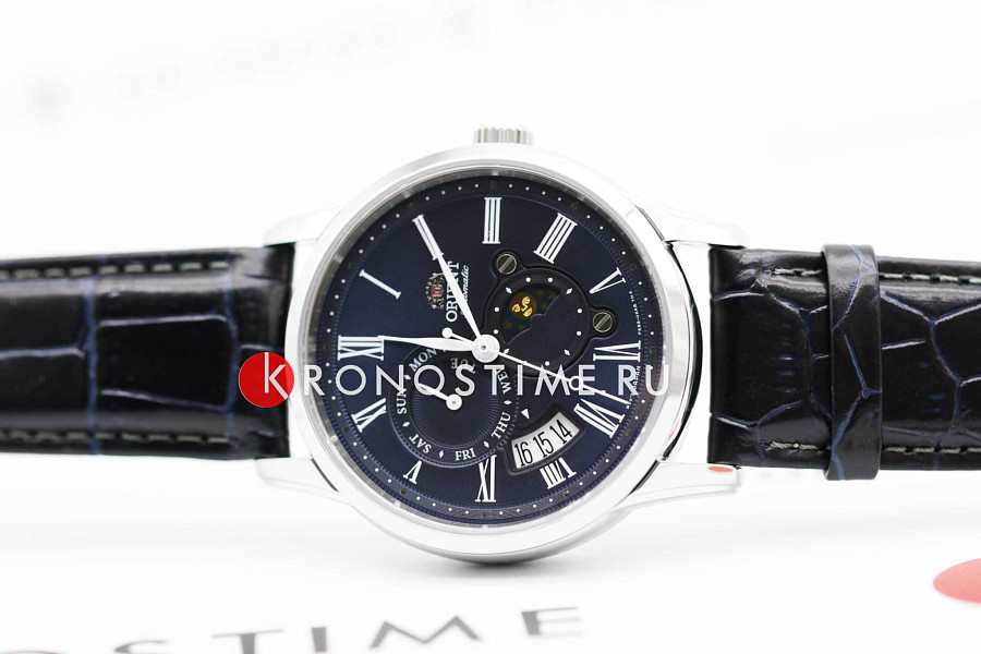 Часы Orient Sun & Moon RA-AK0011D (RN-AK0011D) — механические, металл сталь