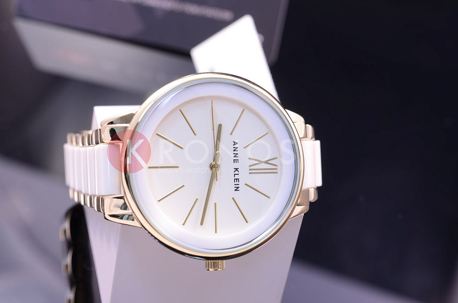 Часы Anne Klein Plastic 1412IVGB — металл сталь, США