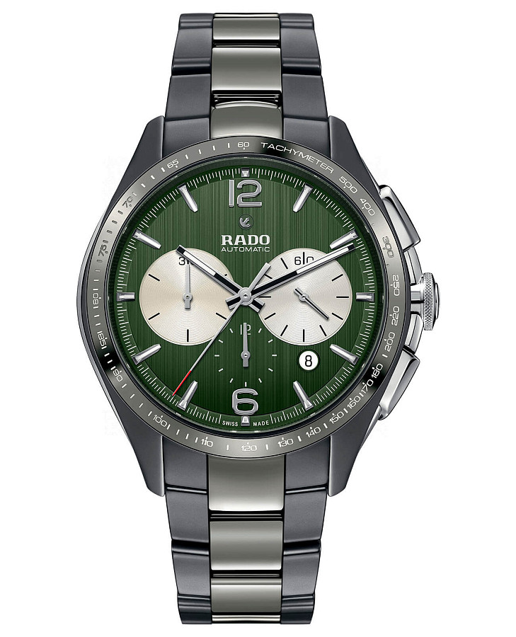 Часы Rado Hyperchrome Tennis Automatic Chronograph R32022312 — мужские, зеленый