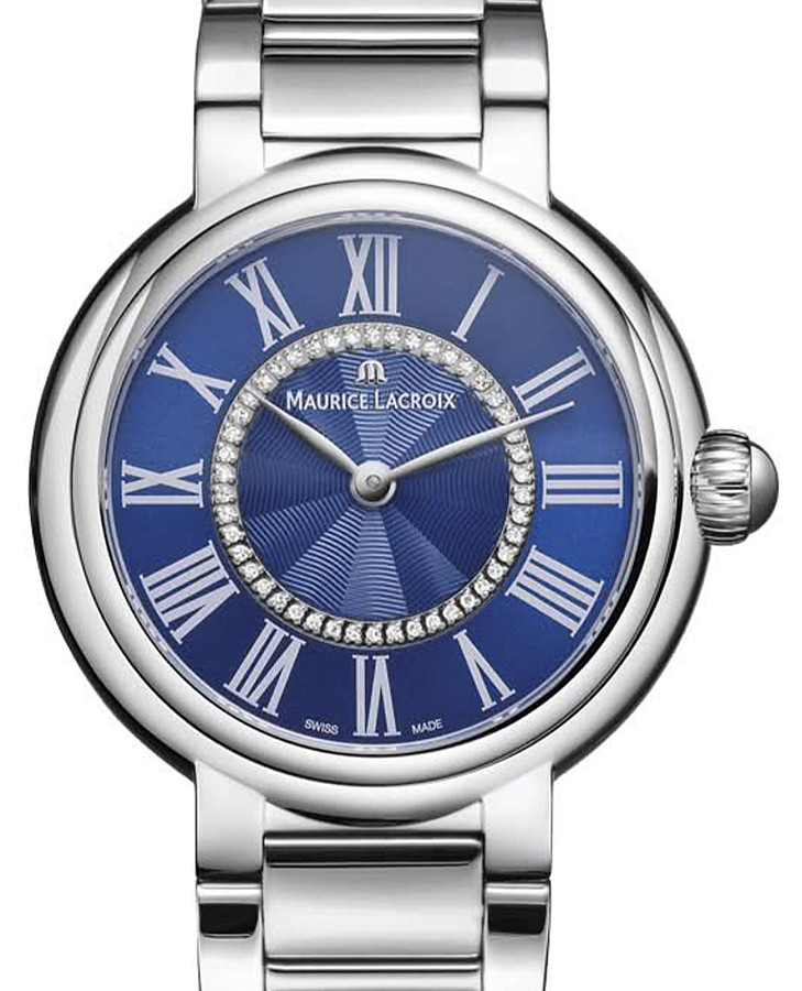 Часы Maurice Lacroix Fiaba Round FA1306-SS002-410-1 — кварцевые, металл сталь
