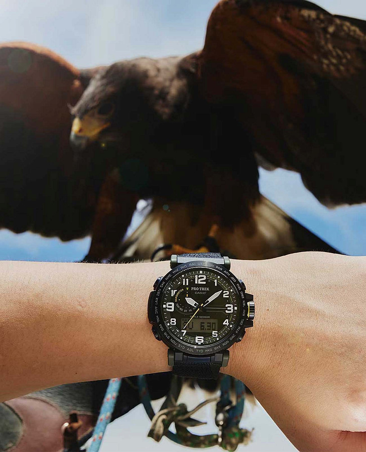 Часы Casio Pro Trek PRG-601YB-3DR (PRG-601YB-3) — кварцевые, пластик сталь металл