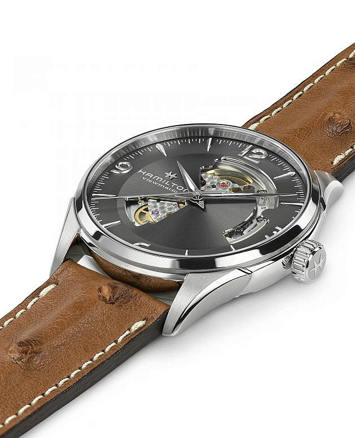 Часы Hamilton Jazzmaster Open Heart Auto H32705581 — механические, сталь металл