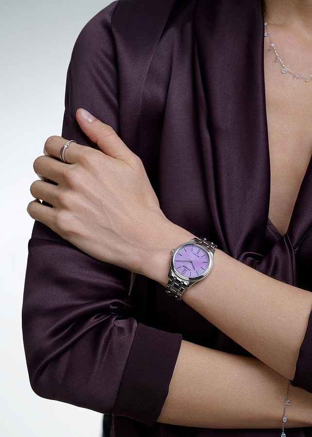 Часы Citizen Eco-Drive EM0411-71X — кварцевые, металл сталь