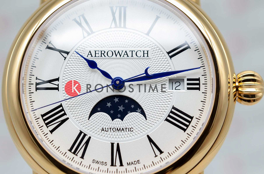 Часы Aerowatch 77983 RO01 — кожаный, мужские