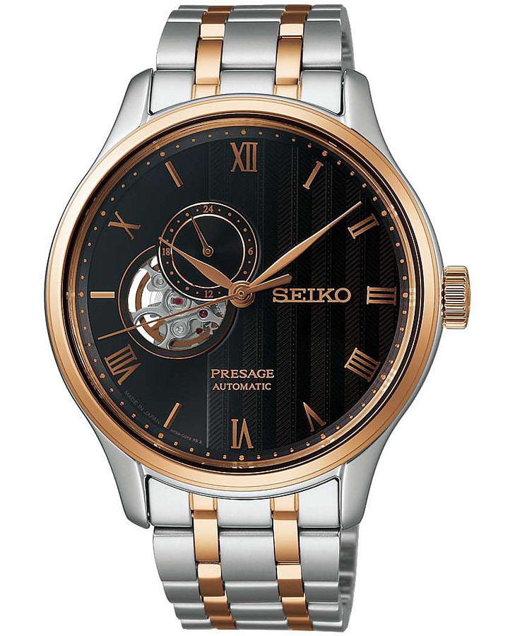Часы Seiko Presage SSA466 — мужские, черный