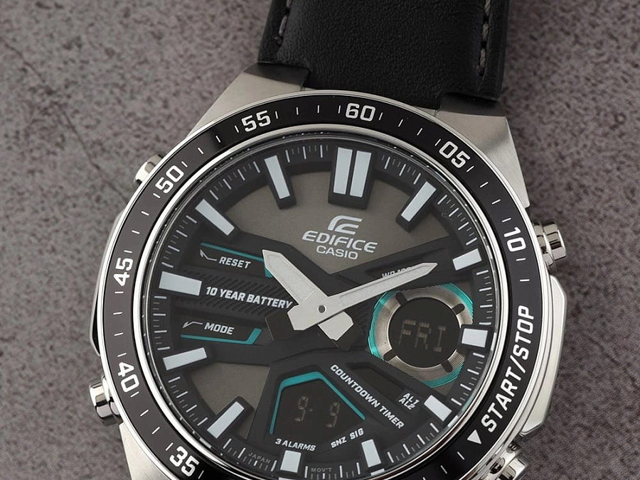 Часы Casio Edifice EFV-C110L-1AVDF (EFV-C110L-1A) — кварцевые, Япония, мужские