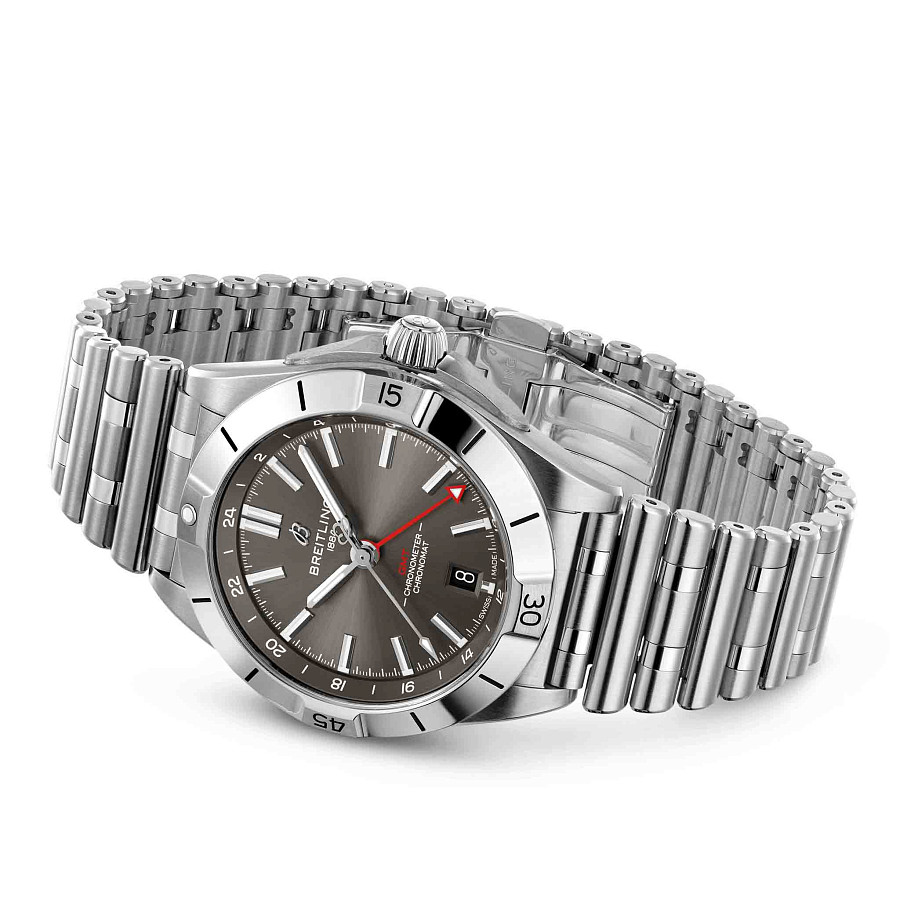 Часы Breitling Chronomat Automatic GMT 40 A32398101M1A1 — нержавеющая сталь, мужские