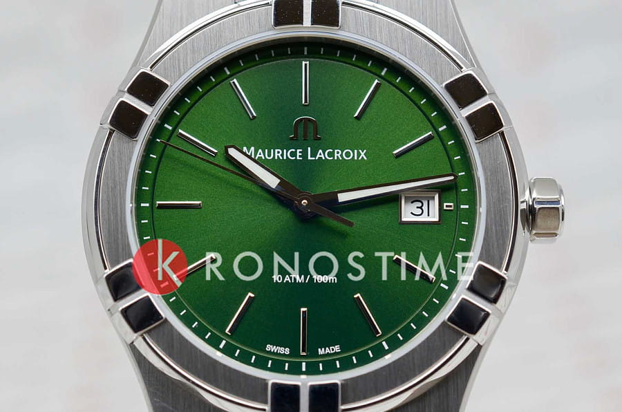 Часы Maurice Lacroix Aikon Quartz Date 40mm AI1108-SS00F-630-D — металл сталь, Швейцария