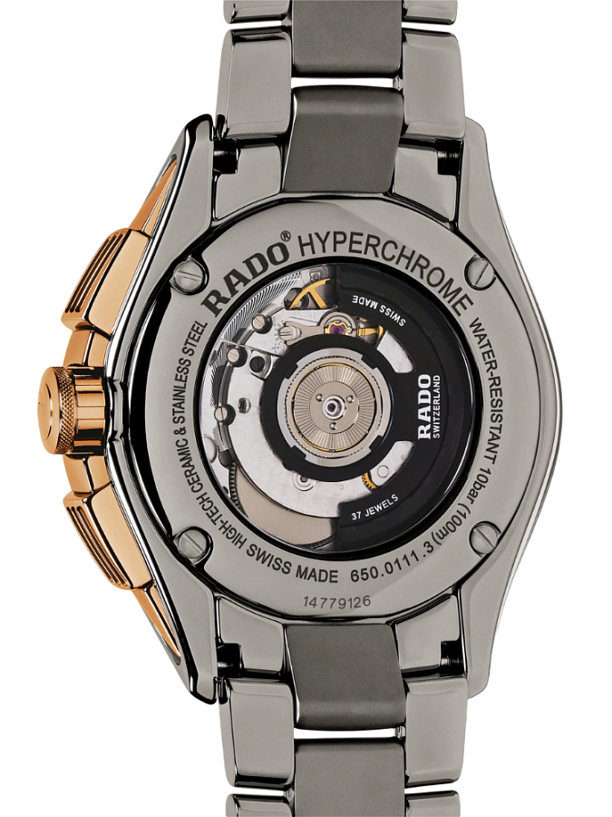 Часы Rado Hyperchrome Automatic Chronograph R32108102 — механические, керамика