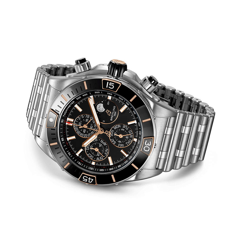 Часы Breitling Super Chronomat 44 Four-Year Calendar I19320251B1A1 — металл золото сталь, Швейцария