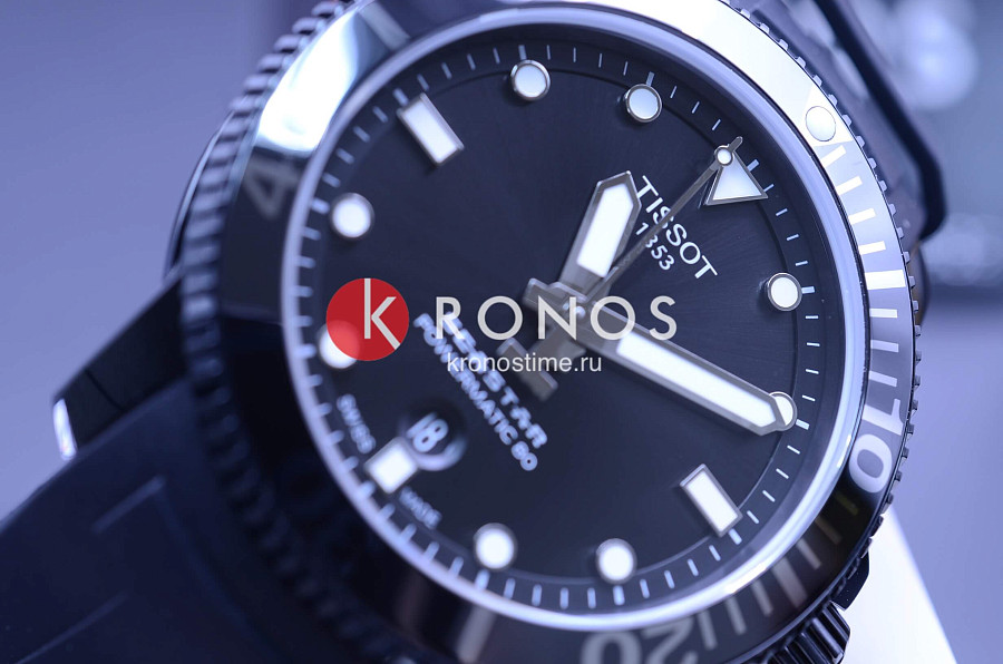 Часы Tissot Seastar 1000 Powermatic 80 T120.407.37.051.00 — мужские, каучук