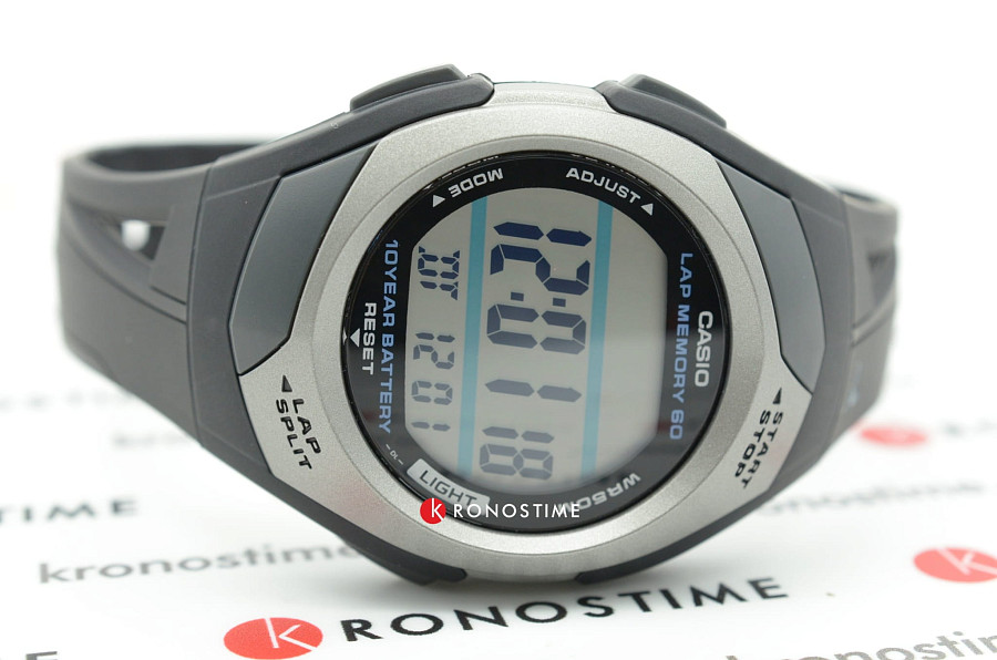 Часы CASIO SPORTS STR-300C-1 — пластик, мужские